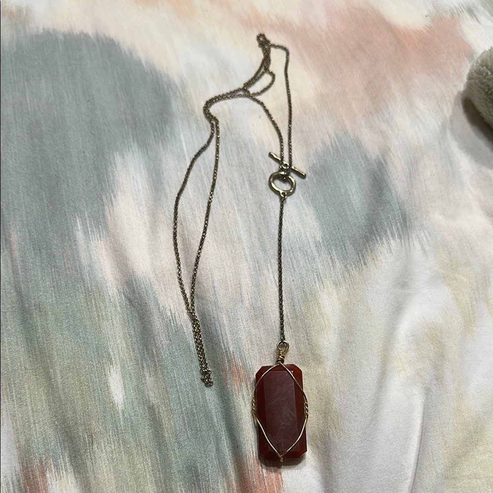 Red Pendant Necklace